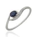 Fehér arany gyűrű 50-es méret - RR44380SAPW11-50